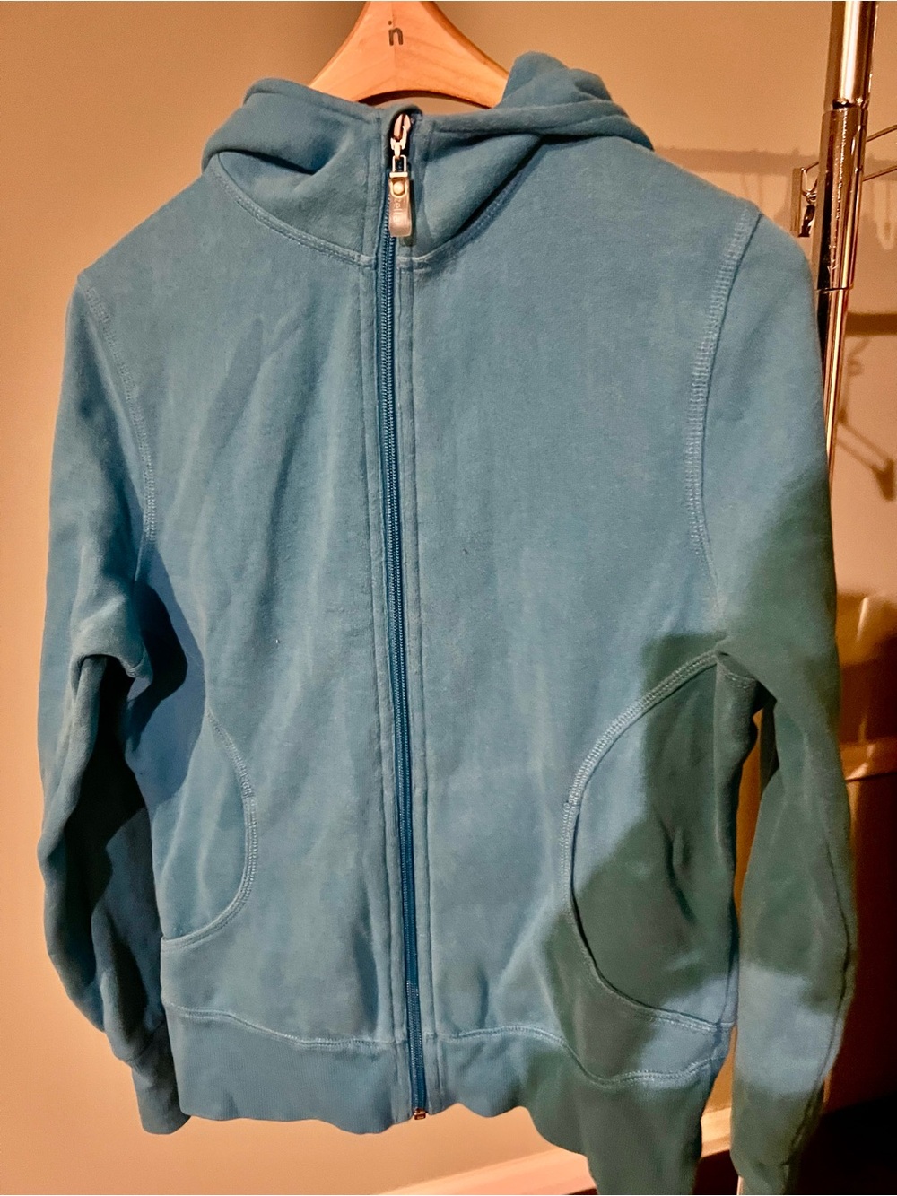 Zella Teal Full-Zip Hoodie